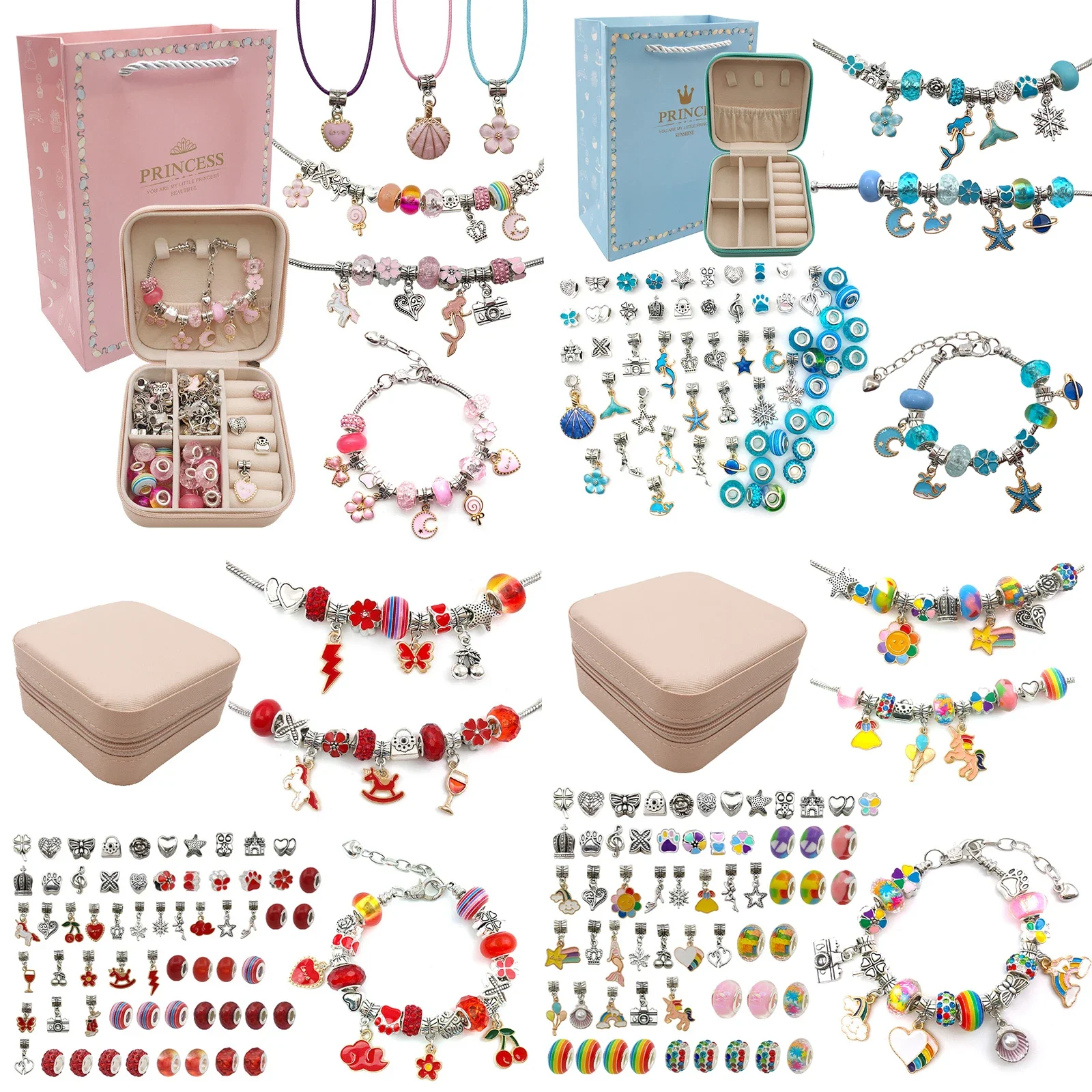 Jewelry Making Kit For Kids - Charm Armband machen Kit für Mädchen,