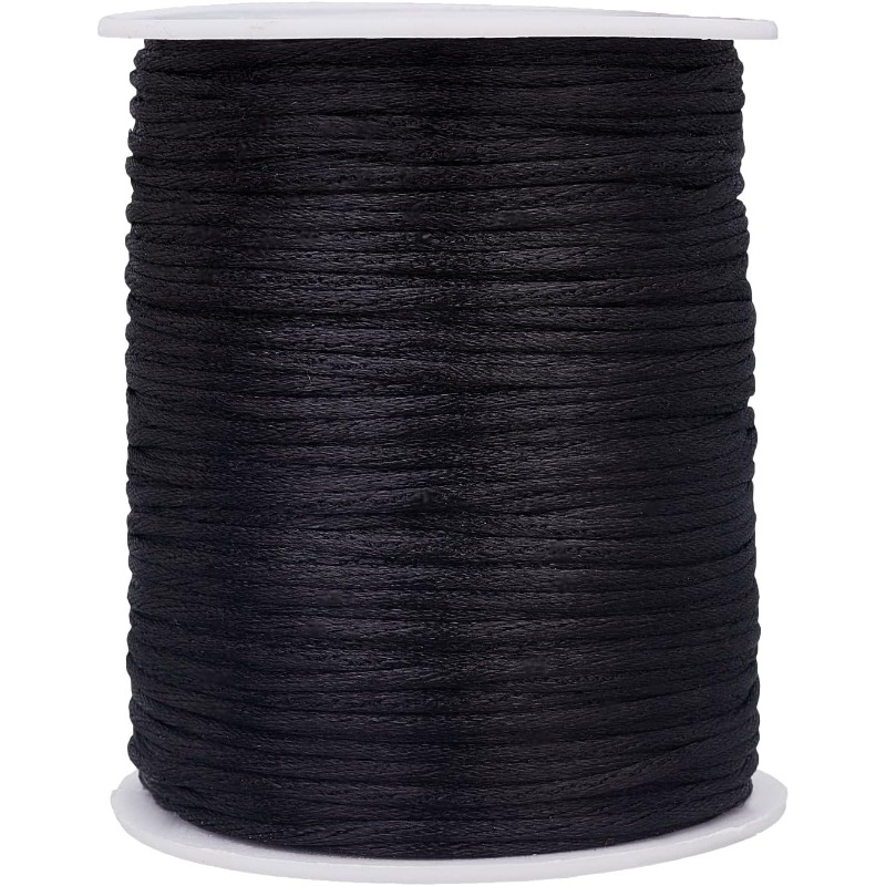 Knotting Cord Silk - 106 Yards Rattail Satin Schnüre 2mm