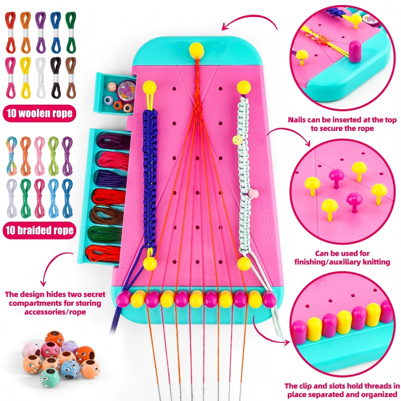 Jewelry Making Kit For Kids - Set zur Herstellung von Freundschaftsarmbändern, geeignet