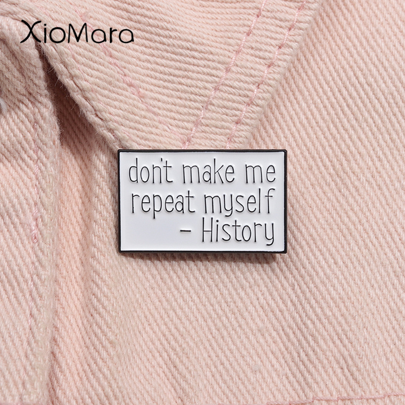 Emaille-Anstecknadel „Don't Ma – Jewelry Making History Bewertung und Preis