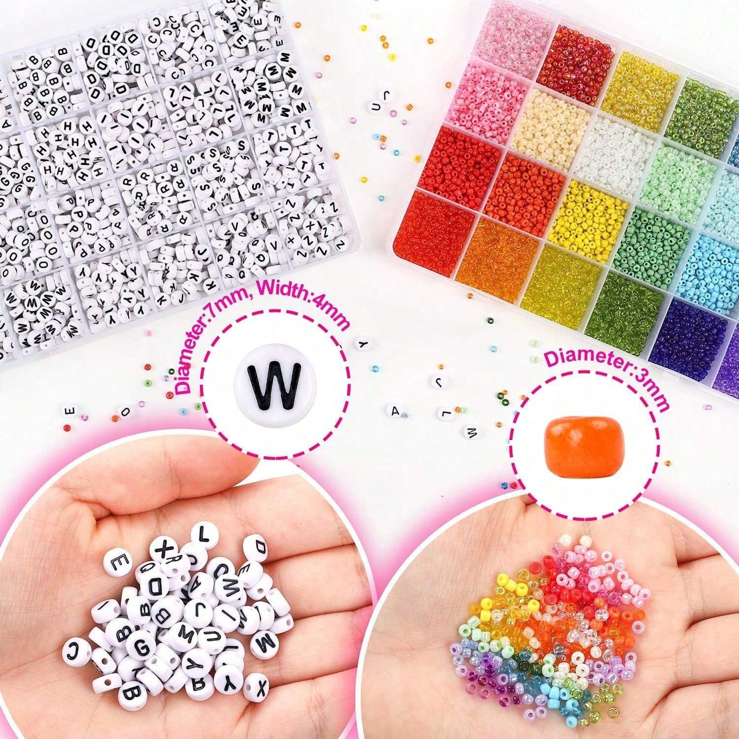 5760 Stück 24-Fächer-Box 3mm P – Jewelry Making Kit For Kids Bewertung und Preis