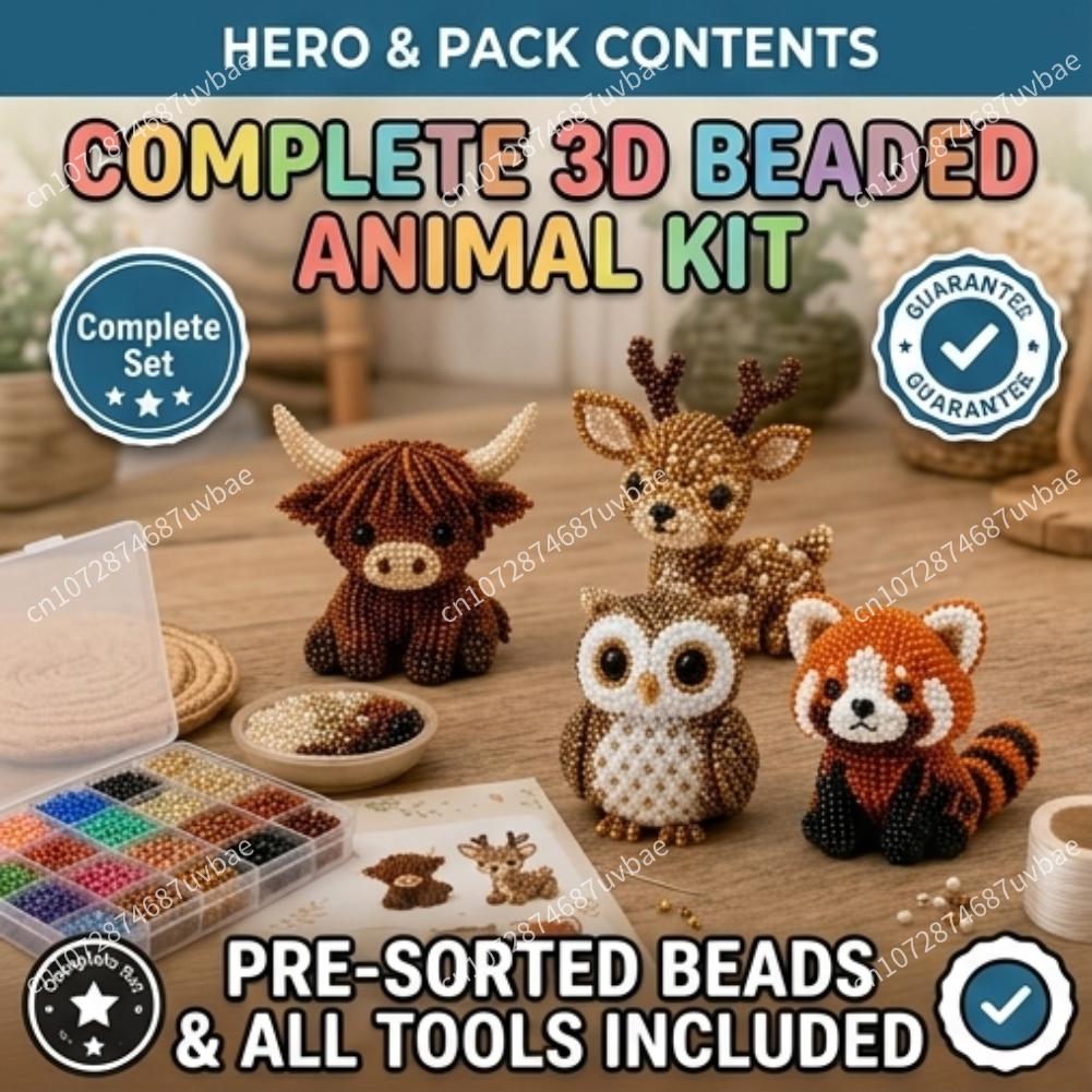Mini 3D Tierperlen-Bastelset N – Jewelry Making Kit For Kids Bewertung und Preis