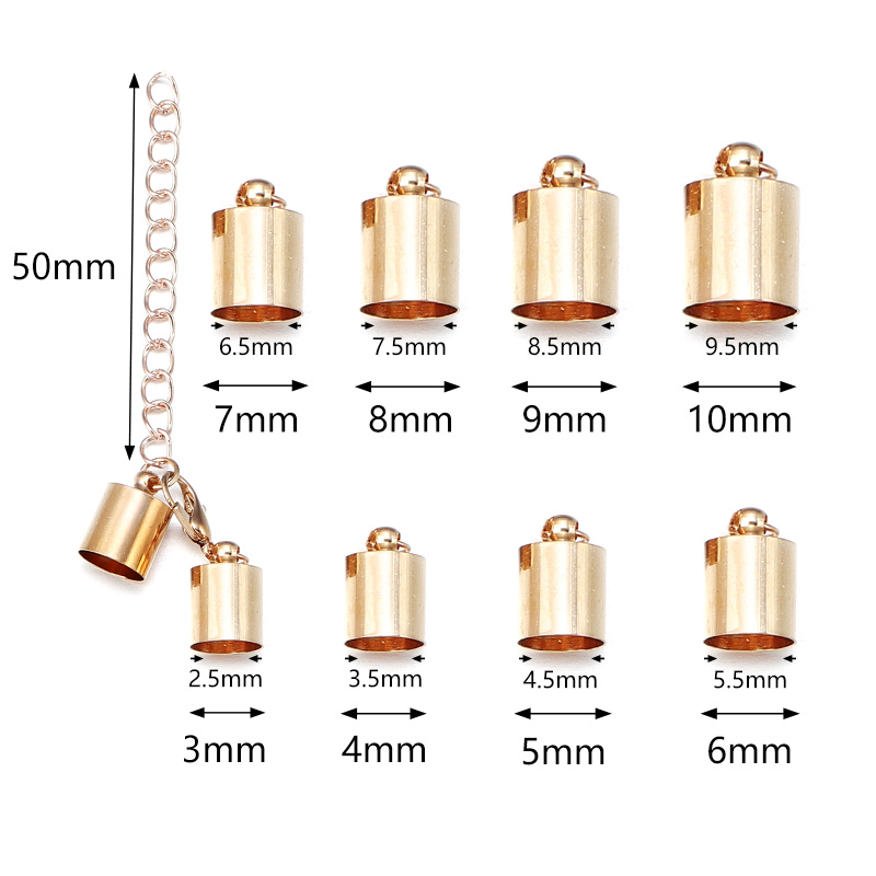 10Sets Lederband Endkappen mit – Jewelry Making Designs Bewertung und Preis