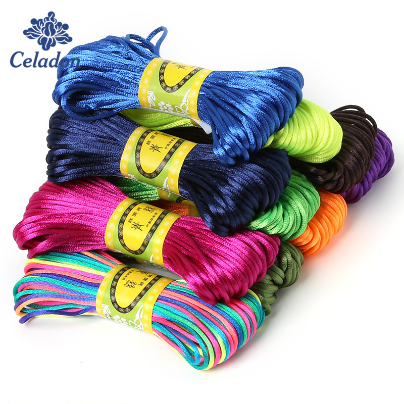 2mm 20Meter weiche Satin Ratta – Knotting Cord Silk Bewertung und Preis
