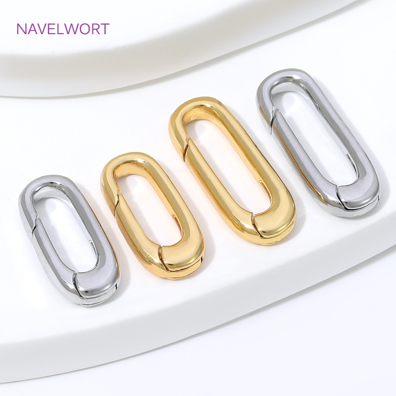 1/2/4 Stück 18K vergoldete ova – Jewelry Making Designs Bewertung und Preis