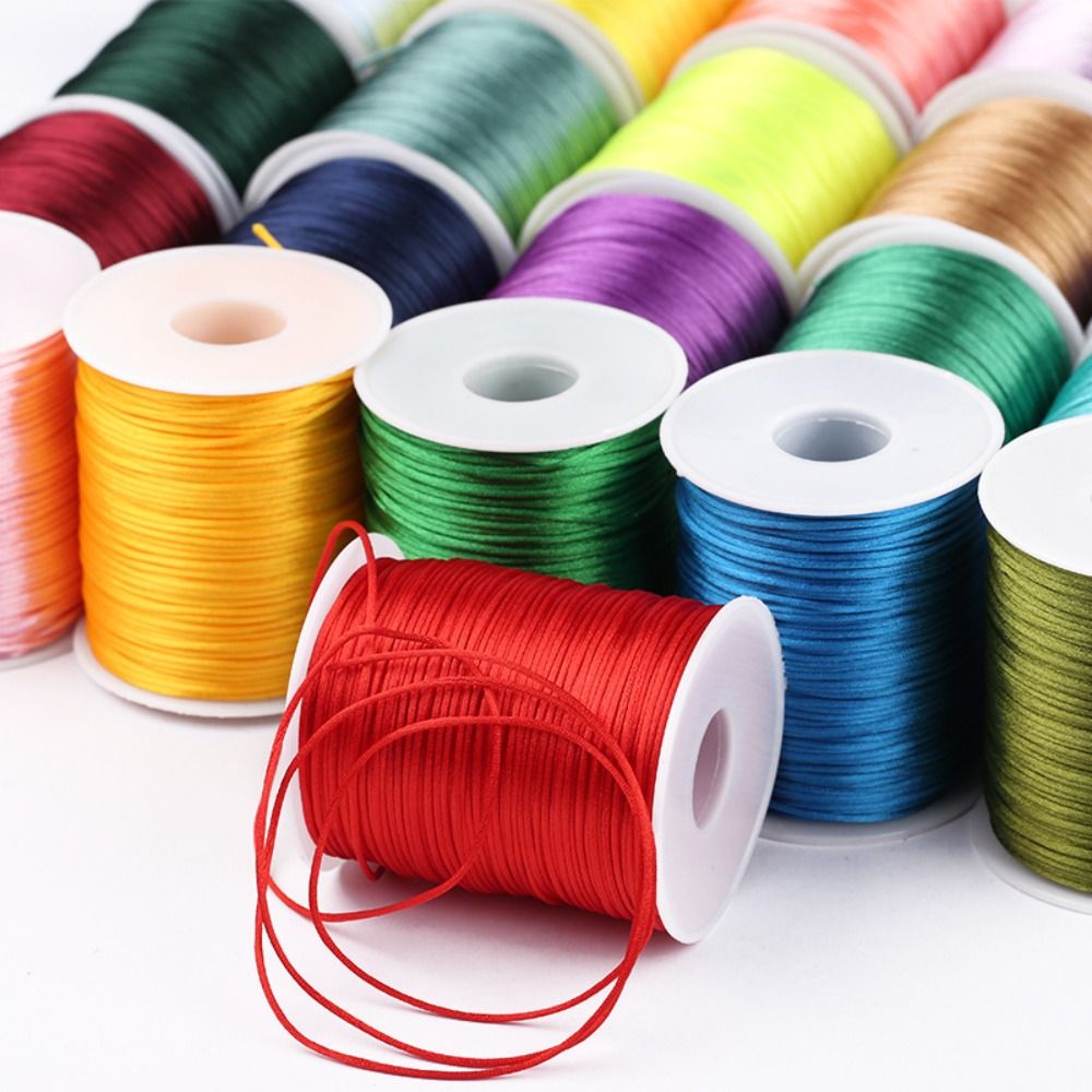 100m Bastelschnur 1,5mm Satin- – Knotting Cord Silk Bewertung und Preis